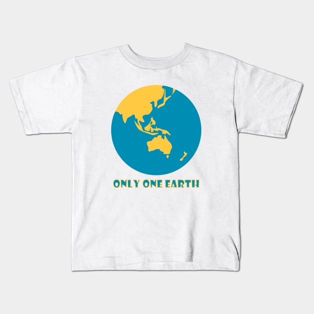 only one earth Kids T-Shirt by sarahnash